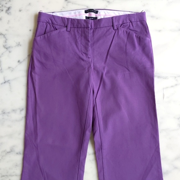 NWOT. The Limited Drew Fit Cotton and Spandex Flare Leg Purple Jeans. - Picture 2 of 6